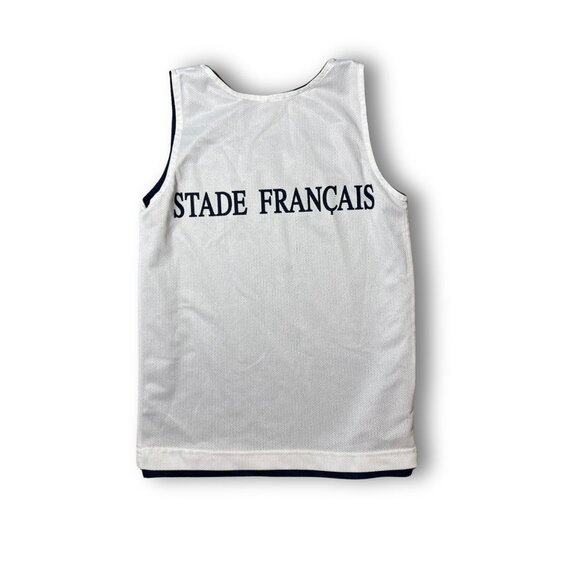 Stade Français Reversible Jersey Navy & White Tank For Kids 10Y Sportswear - Picture 3 of 4